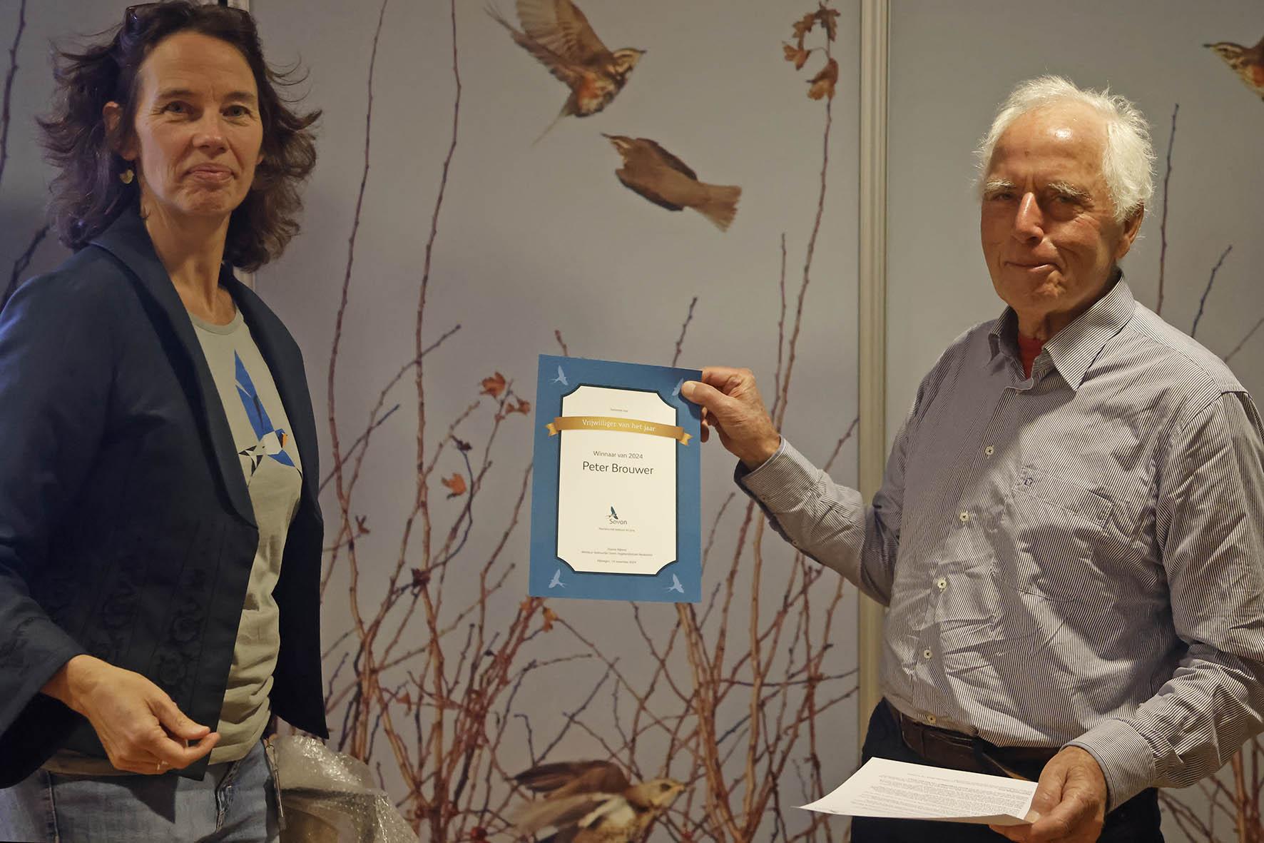 Peter Brouwer - vrijwilliger van het jaar
